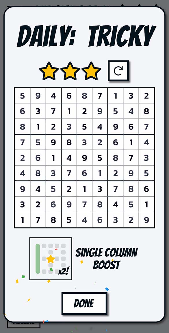 sudoku game complete